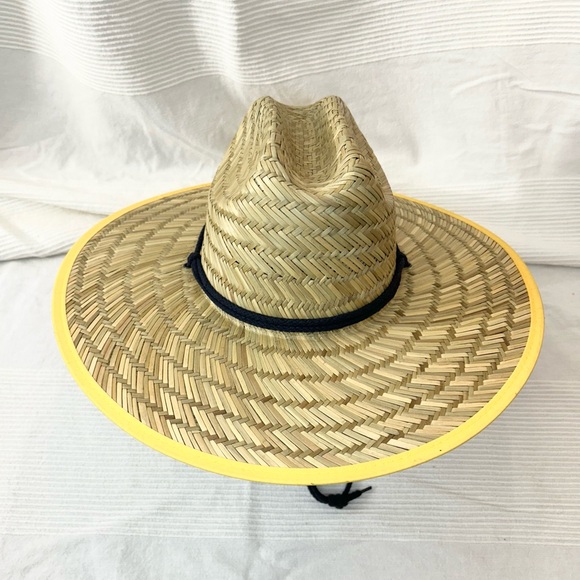 Corona Extra Straw Lifeguard Hat with Repeating Label Under Brim - Picture 3 of 16